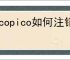 picopico如何注销