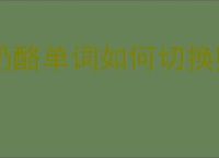 奶酪单词如何切换账号