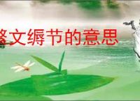 繁文缛节的意思