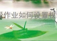 爱作业如何设置权限