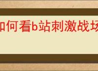 如何看b站刺激战场直播视频