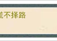 慌不择路
