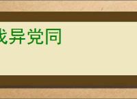 伐异党同