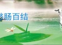 愁肠百结