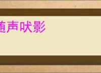 随声吠影