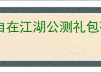 自在江湖公测礼包码一览,自在江湖2025最新兑换码大全