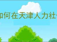 如何在天津人力社保查社保状态