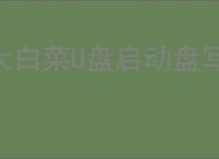 大白菜U盘启动盘写入失败原因