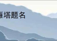 雁塔题名