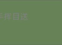 手挥目送