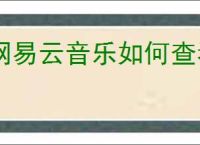 网易云音乐如何查看一首歌的播放次数