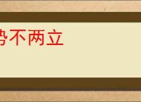 势不两立