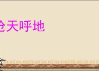 怆天呼地