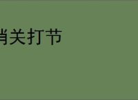 捎关打节