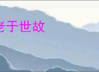 老于世故