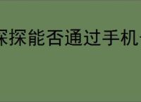 探探能否通过手机号找人