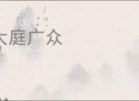 大庭广众