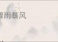 骤雨暴风