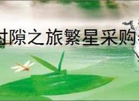 时隙之旅繁星采购券是什么,时隙之旅繁星采购券有什么用