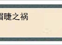 眉睫之祸