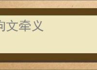 拘文牵义