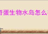 奇蛋生物水岛怎么布局规划,奇蛋生物水岛规划思路推荐