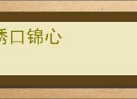 绣口锦心