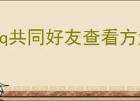 qq共同好友查看方法图文教程，如何查看QQ共同好友？