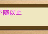 不随以止
