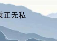 秉正无私