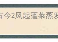 古今2风起蓬莱蒸发流怎么玩,古今2风起蓬莱蒸发流搭配推荐