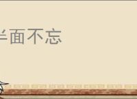 半面不忘