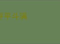 秤平斗满
