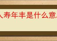 人寿年丰是什么意思