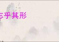 忘乎其形