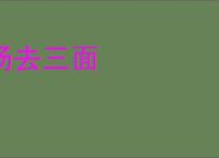 汤去三面