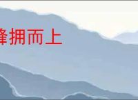 蜂拥而上