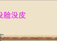 没脸没皮