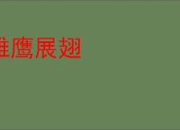 雏鹰展翅