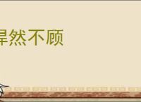 悍然不顾