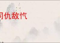 同仇敌忾