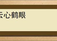云心鹤眼