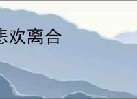 悲欢离合