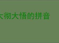 大彻大悟的拼音