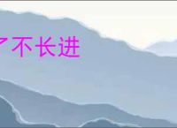 了不长进