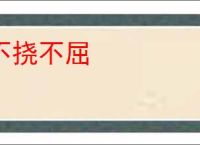不挠不屈