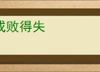 成败得失