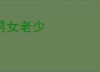 男女老少