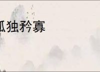 孤独矜寡