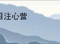 目注心营